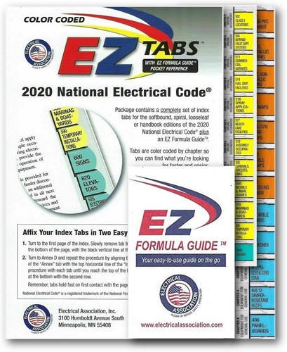 2020 color coded nec - color, index